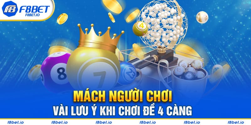 Bí Kíp Bắt Đề 4 Càng Chính Xác Tại F8BET - f8bet